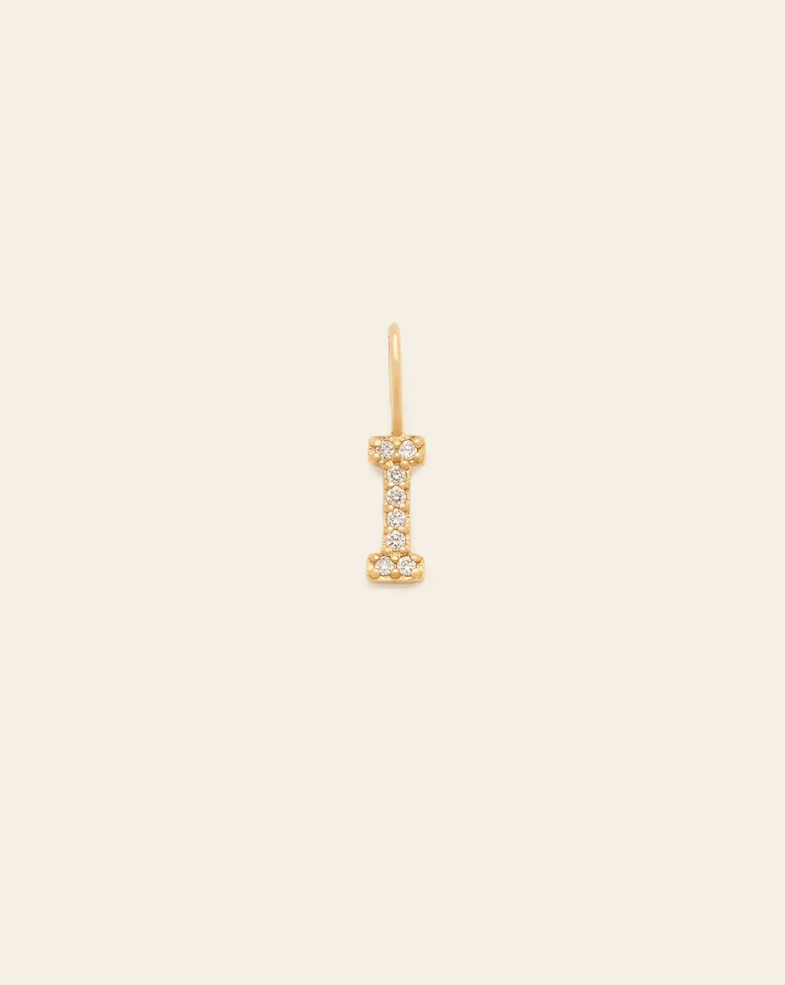 Initial Charm - 14k Solid Gold