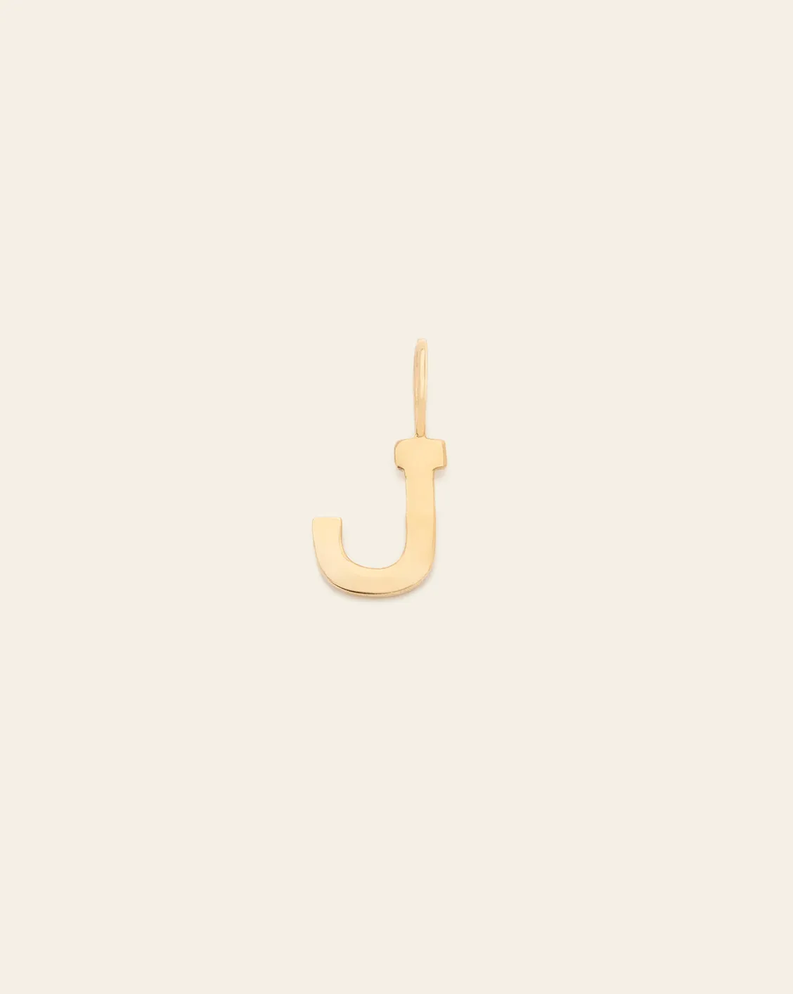 Initial Charm - 14k Solid Gold