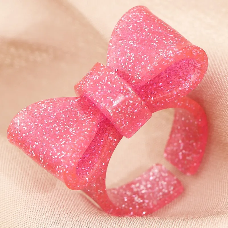 Instant Shipping! Chisai Sparkle Bow Ring