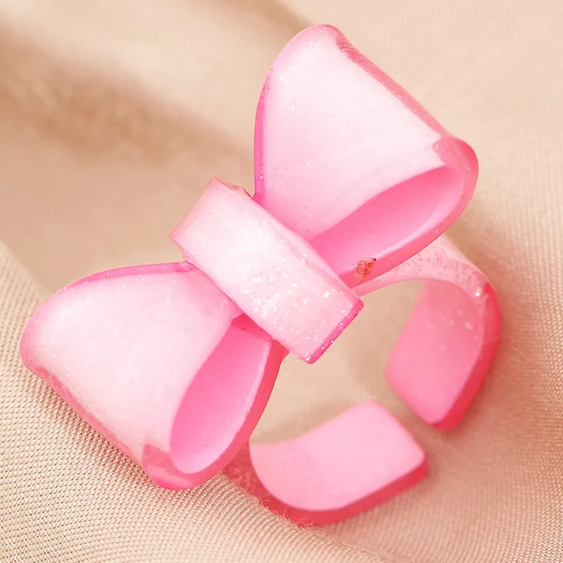 Instant Shipping! Chisai Sparkle Bow Ring