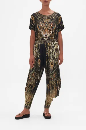 JERSEY DRAPE PANT WITH POCKET LIONS MANE