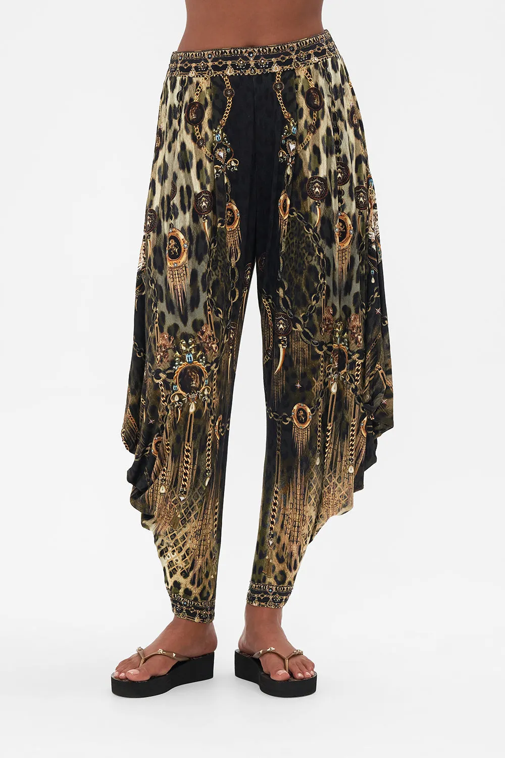 JERSEY DRAPE PANT WITH POCKET LIONS MANE