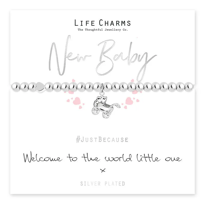 Jewellery Silver Plated 'New Baby' Bracelet