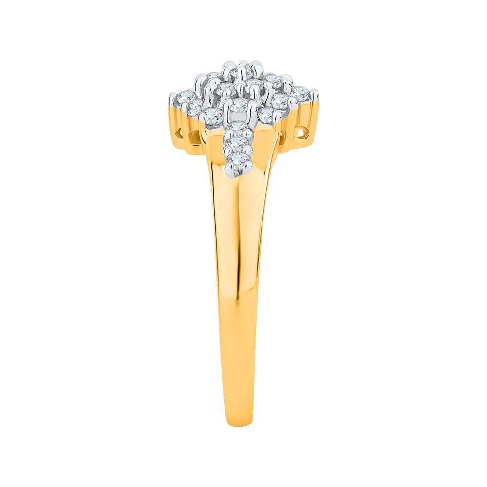 KATARINA 1/4 cttw Diamond Cluster Fashion Ring