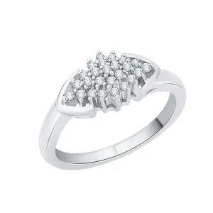 KATARINA 1/4 cttw Prong Set Cluster Diamond Ring