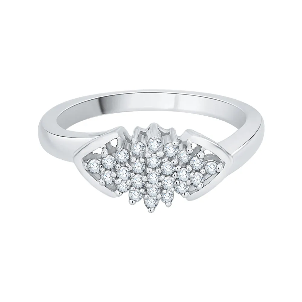 KATARINA 1/4 cttw Prong Set Cluster Diamond Ring