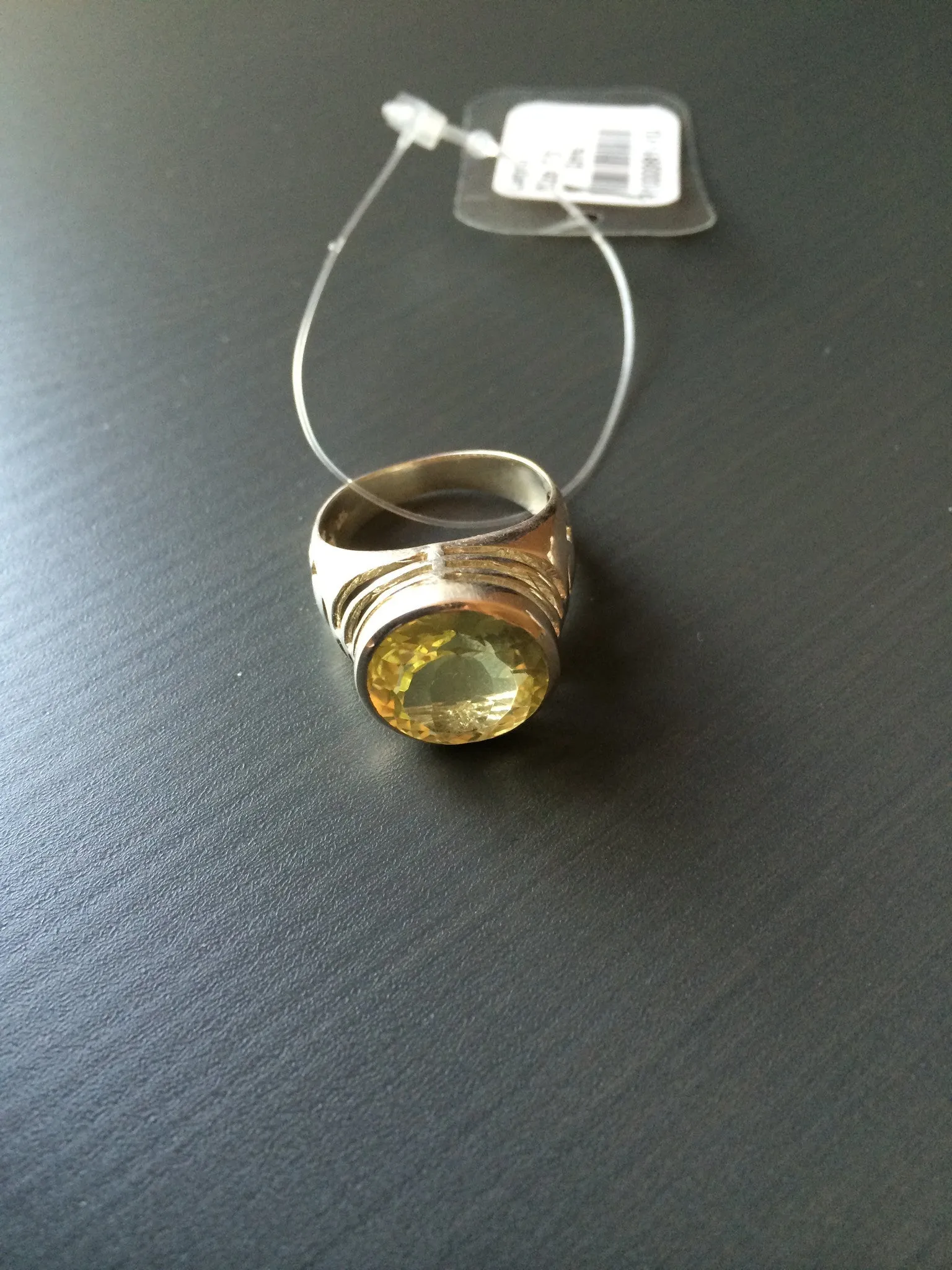 Lemon Quartz Ring - Size 7.5