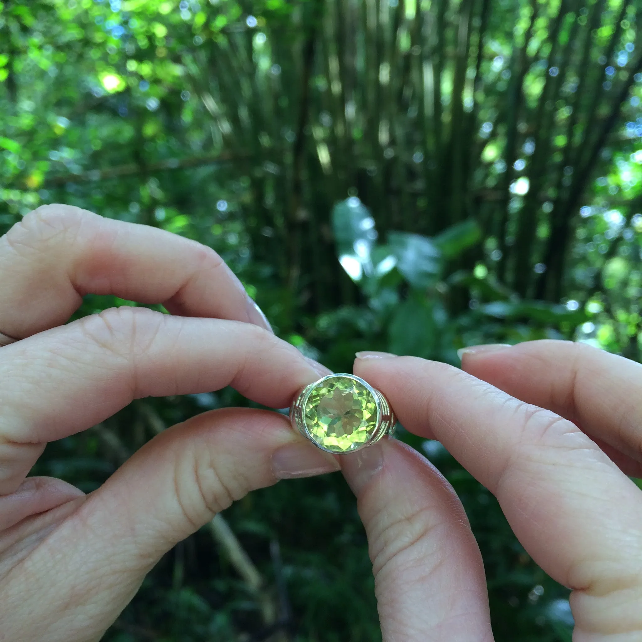 Lemon Quartz Ring - Size 7.5