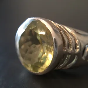 Lemon Quartz Ring - Size 7.5