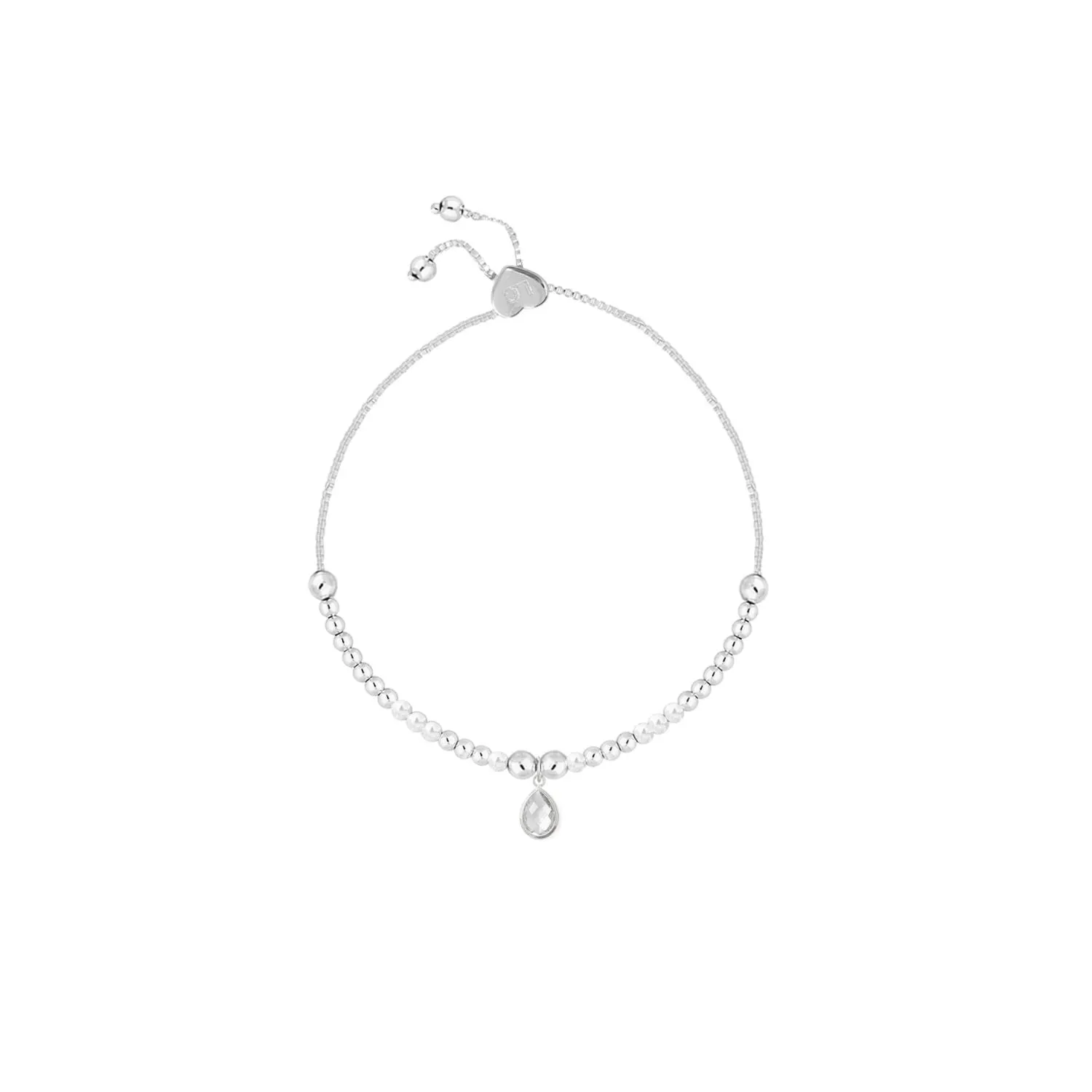 Life Charms April Birthstone Bracelet