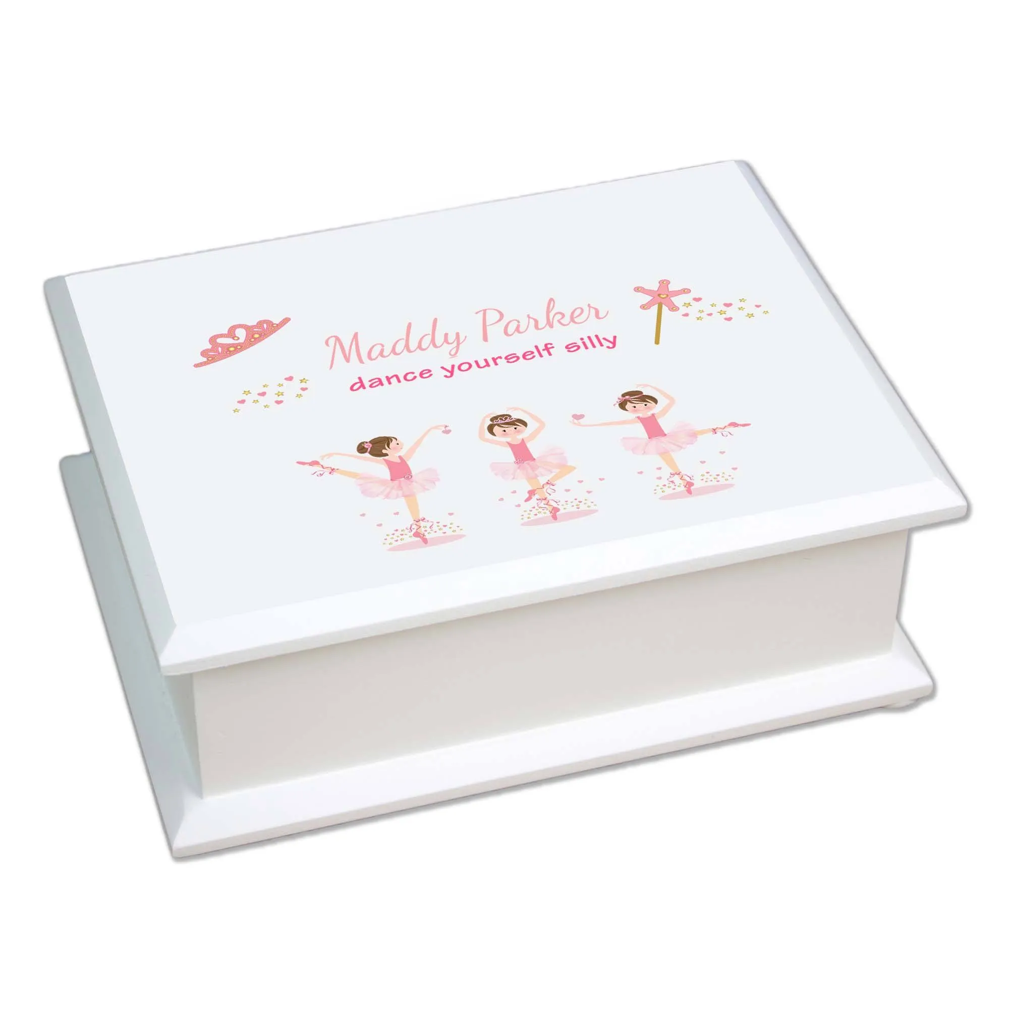 Lift Top Jewelry Box - Brunette Ballerina