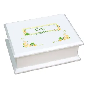 Lift Top Jewelry Box - Shamrock