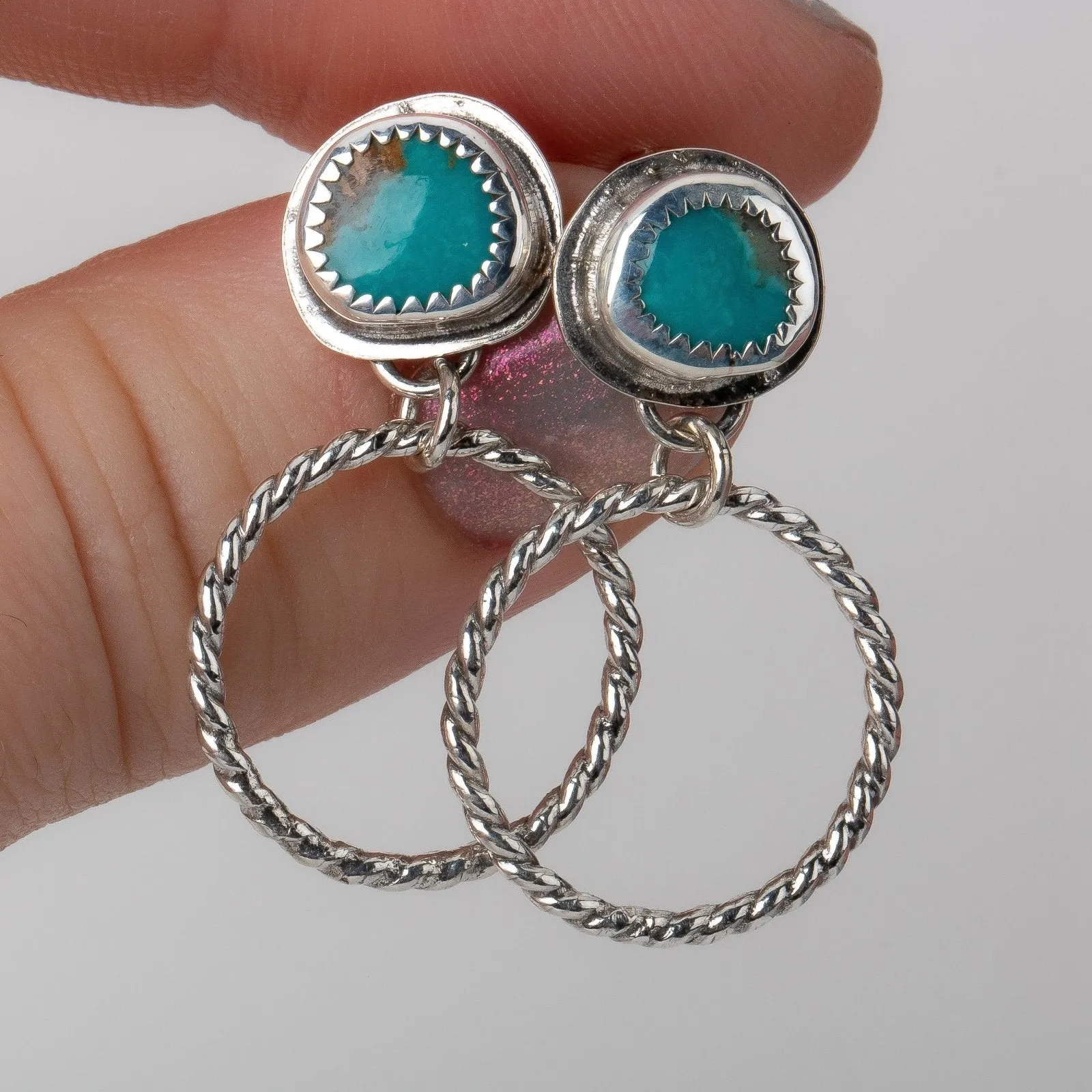 Lilah Earrings | Blue Kingman Turquoise