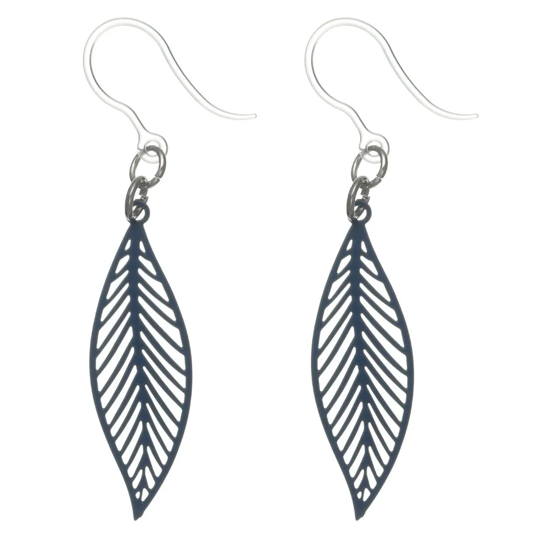 Lovely Leaf Dangles Hypoallergenic Earrings for Sensitive Ears Made with Plastic Posts