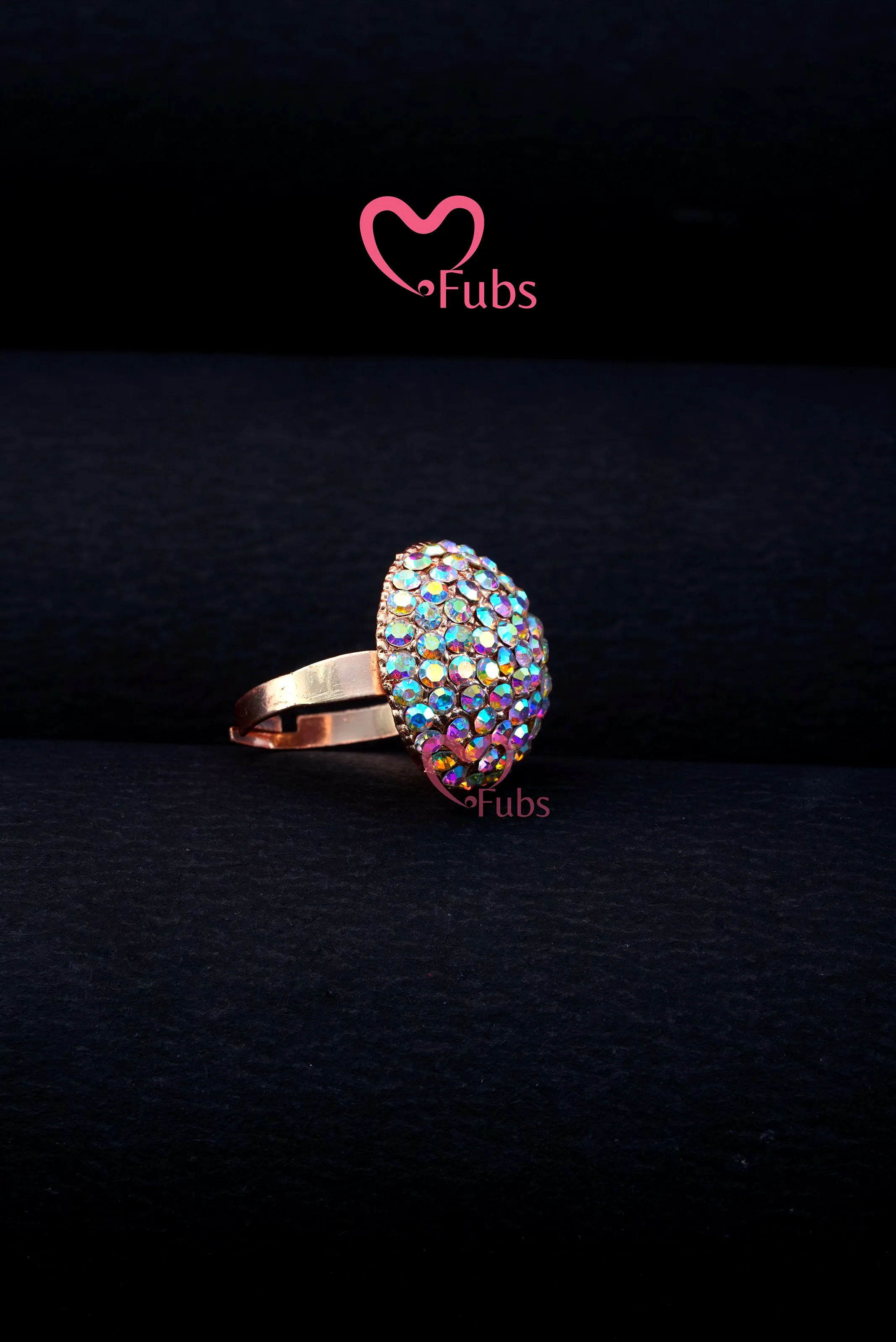 Lovely Variety Gemstone Cluster Ring