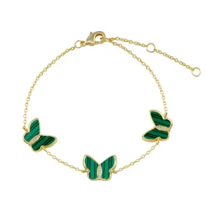 Malachite Butterfly Bracelet