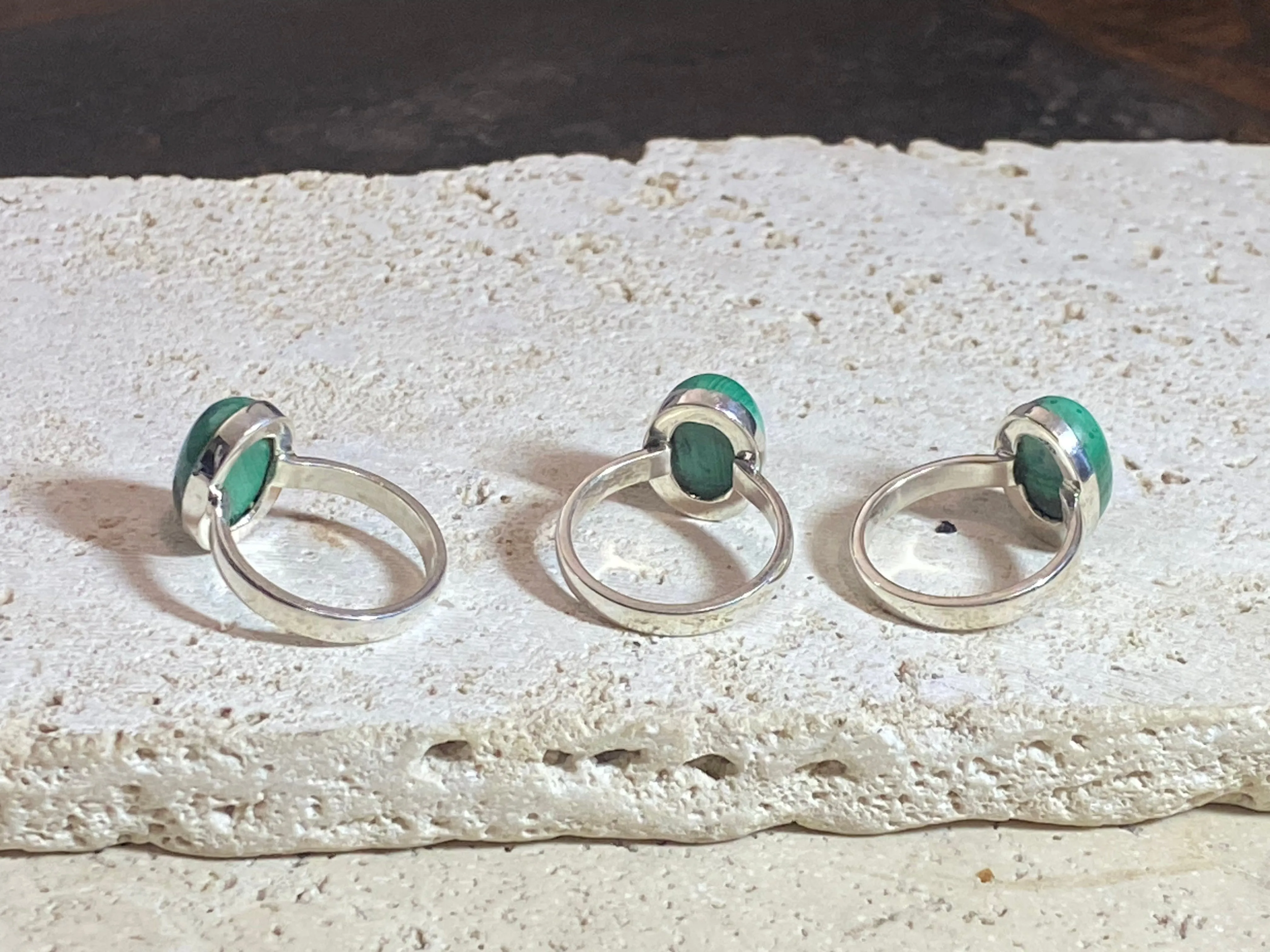 Malachite Rings