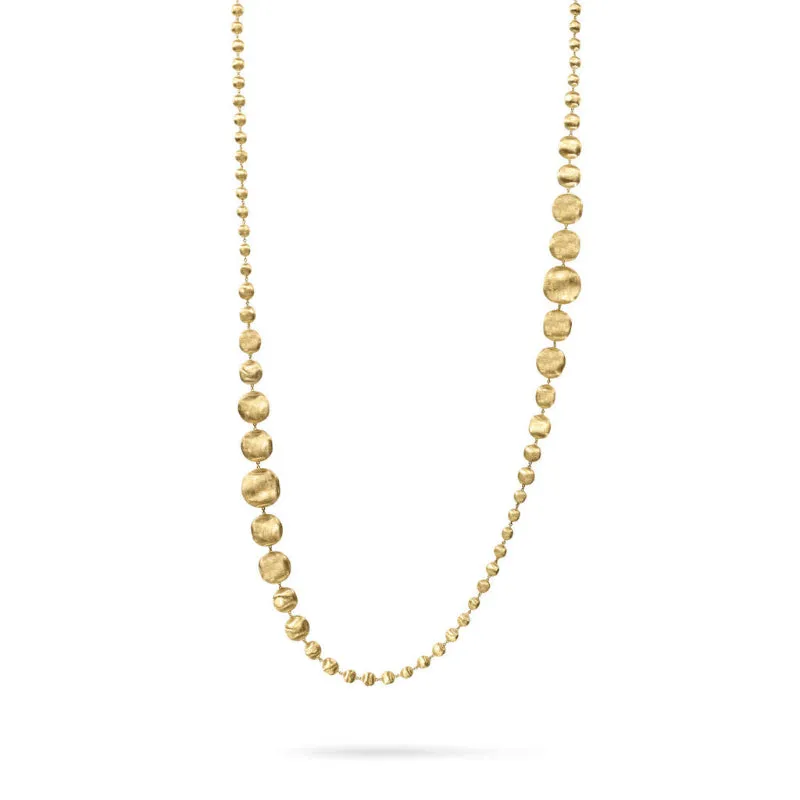 Marco Bicego Africa Collection 18K Yellow Gold Graduated Large Gauge Long Necklace