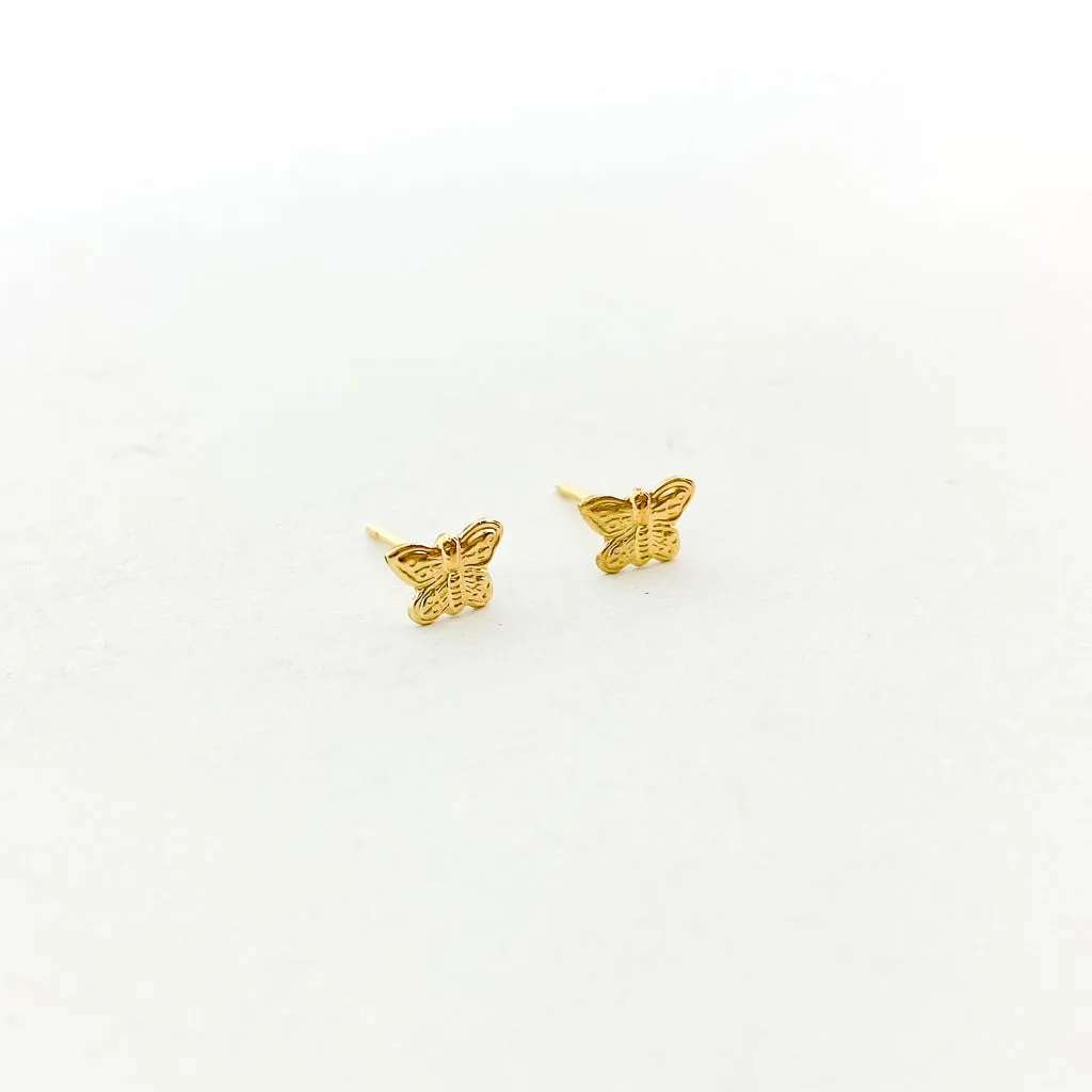 Mini Butterfly Stud Earrings