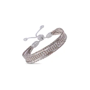 Nerry n°1 Bracelet Silver Greige