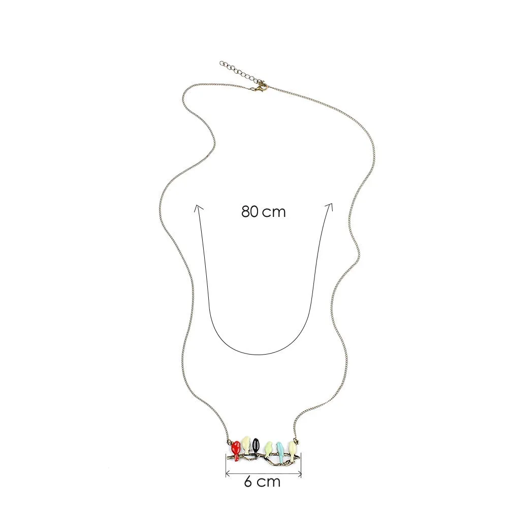 New lovely bird on branch necklace fashion pendant women necklace