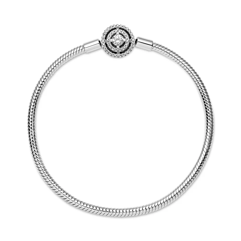 Pandora Moments Halo Snake Chain Bracelet