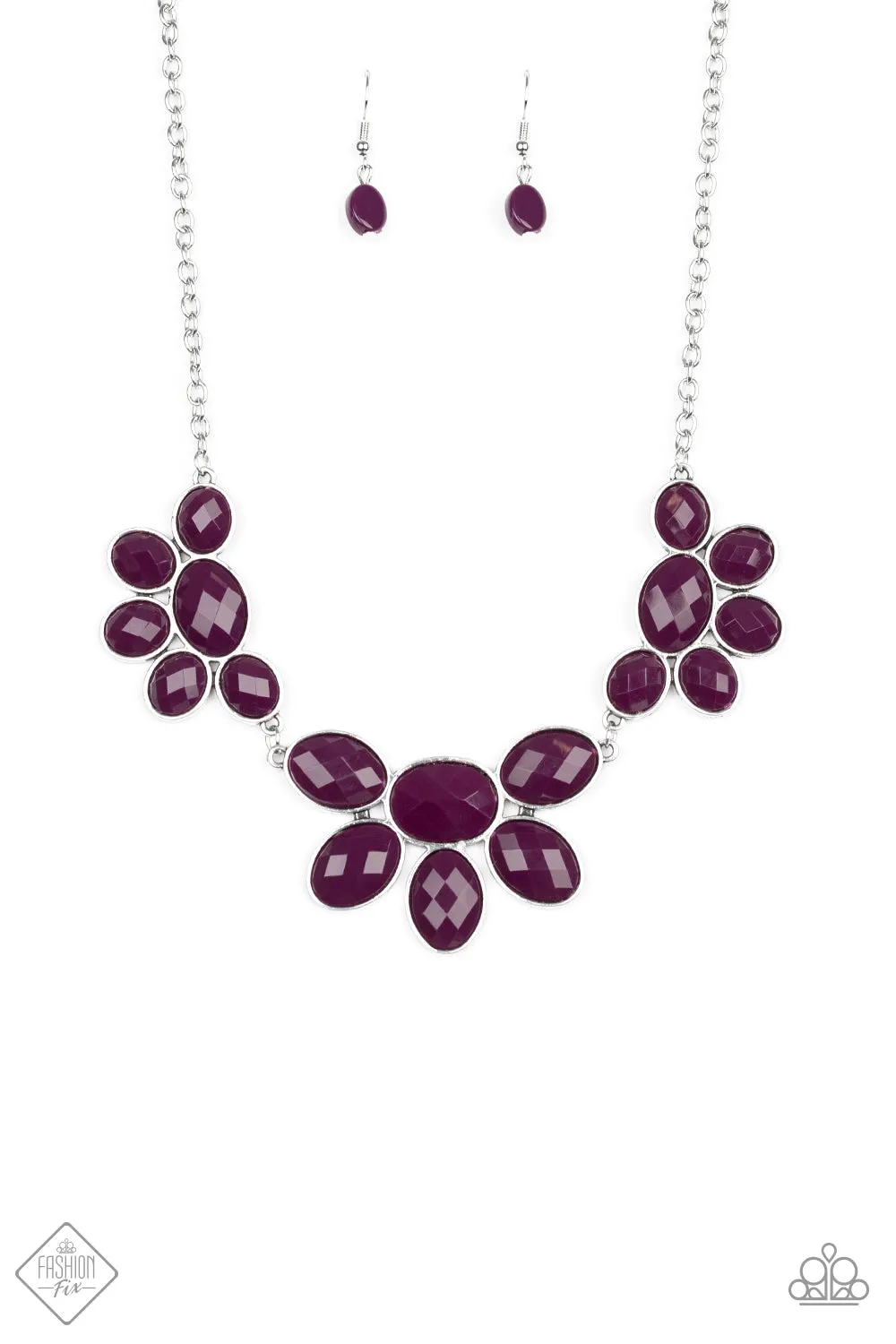 Paparazzi Accessories  - Flair Affair Fashion Fix Purple Necklace January 2020