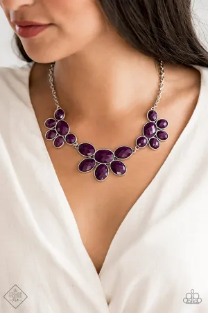 Paparazzi Accessories  - Flair Affair Fashion Fix Purple Necklace January 2020