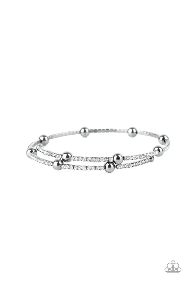 Paparazzi Bracelet ~ Standout Shine - Black