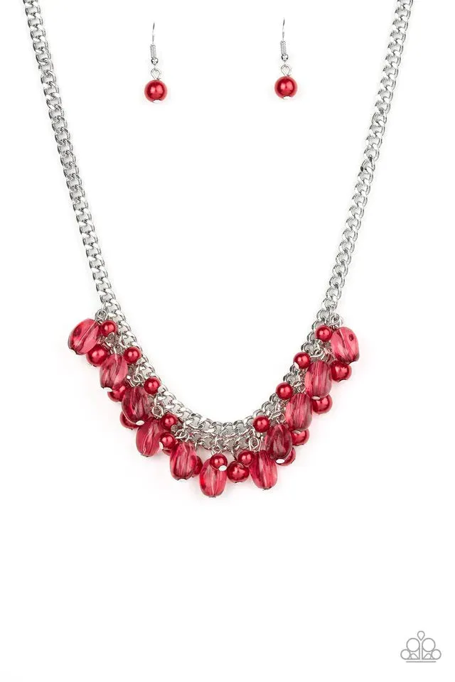 Paparazzi Necklace ~ 5th Avenue Flirtation - Red