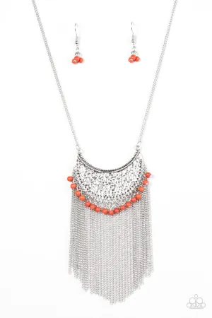 Paparazzi Necklace ~ Desert Dancer - Orange