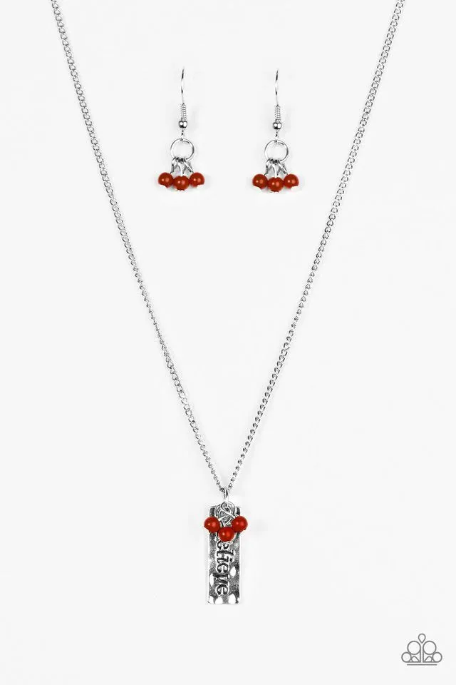 Paparazzi Necklace ~ Dont Stop Believing - Red