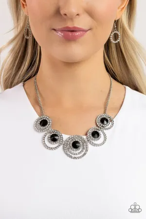 Paparazzi Necklace ~ Dramatic Darling - Black