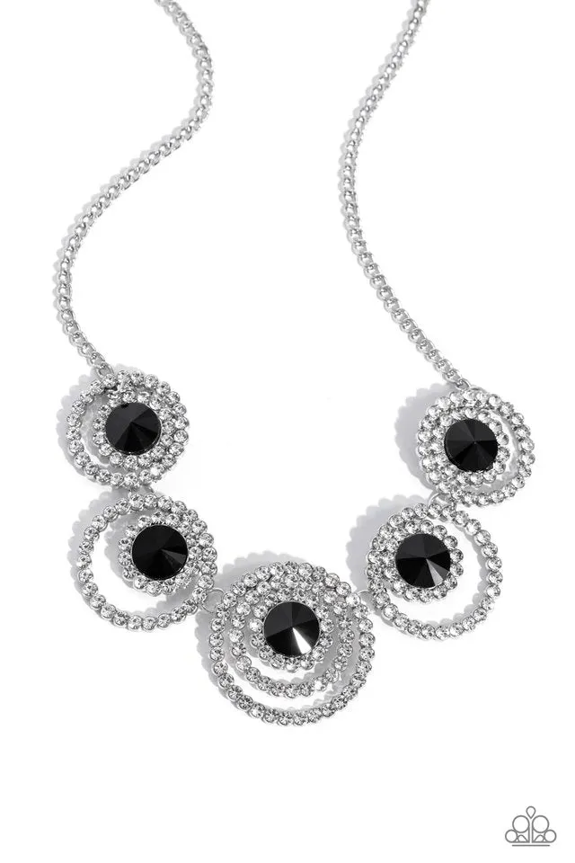 Paparazzi Necklace ~ Dramatic Darling - Black