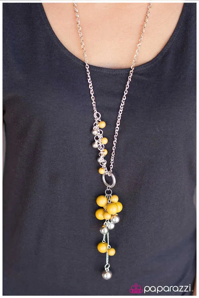 Paparazzi Necklace ~ Life Of The Party - Yellow