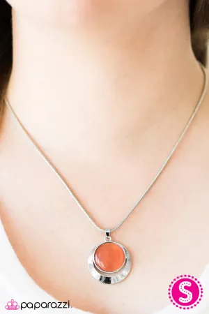 Paparazzi Necklace ~ Lunar Eclipse - Orange