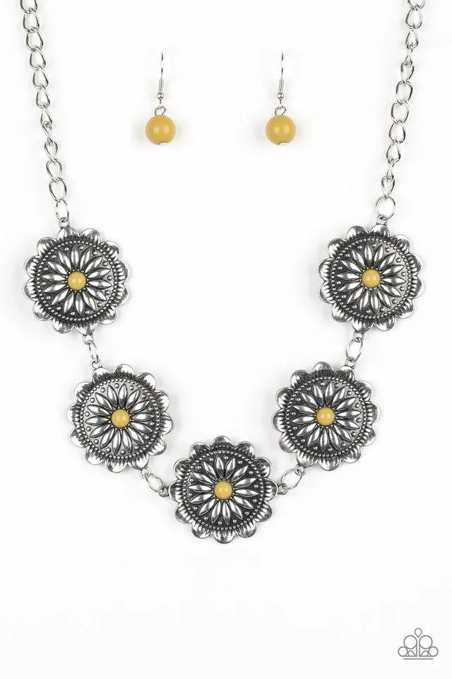 Paparazzi Necklace ~ Me-dallions, Myself, and I - Yellow