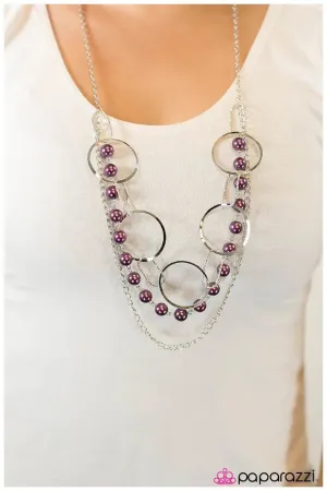 Paparazzi Necklace ~ Parade Of Lights - Purple