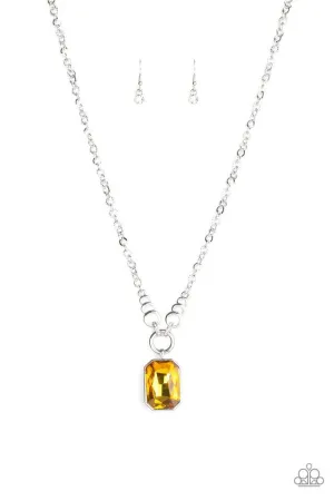 Paparazzi Necklace ~ Queen Bling - Yellow