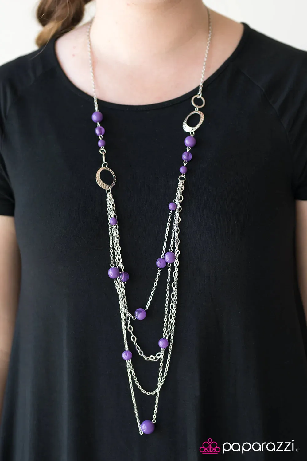 Paparazzi Necklace ~ Rainbow Radiance - Purple