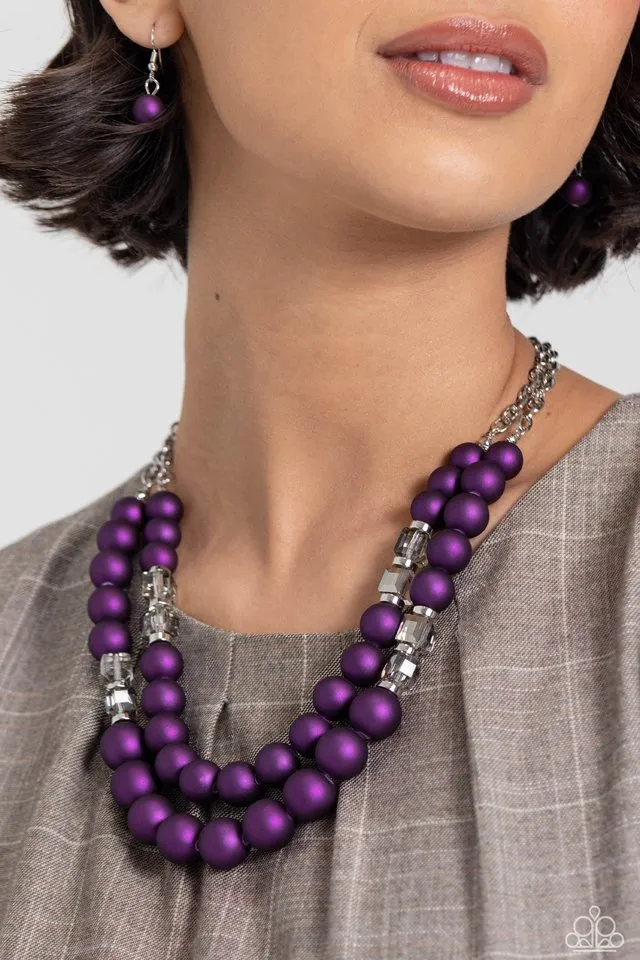 Paparazzi Necklace ~ Shopaholic Season - Purple