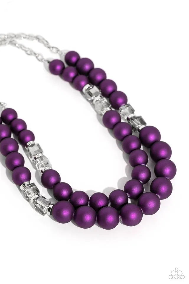 Paparazzi Necklace ~ Shopaholic Season - Purple