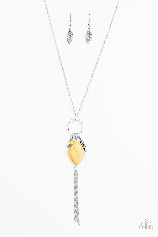 Paparazzi Necklace ~ Stone Sonata - Yellow