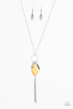 Paparazzi Necklace ~ Stone Sonata - Yellow