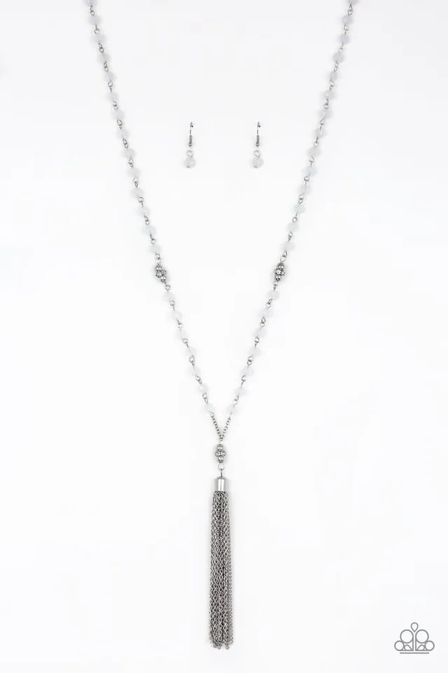 Paparazzi Necklace ~ Tassel Takeover - White