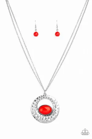 Paparazzi Necklace ~ Viva Vivacious - Red