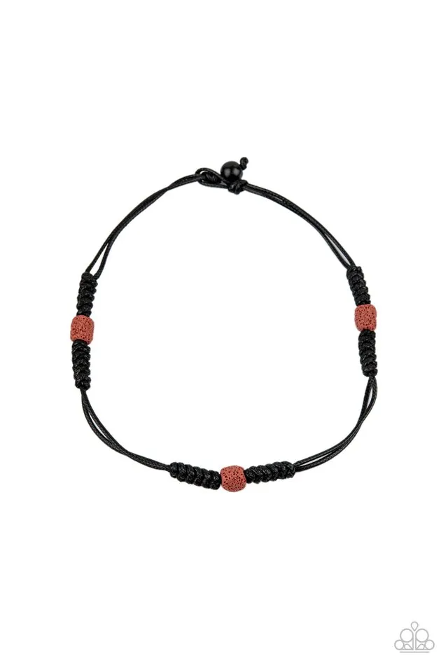 Paparazzi Necklace ~ Volcanic Vagabond - Red