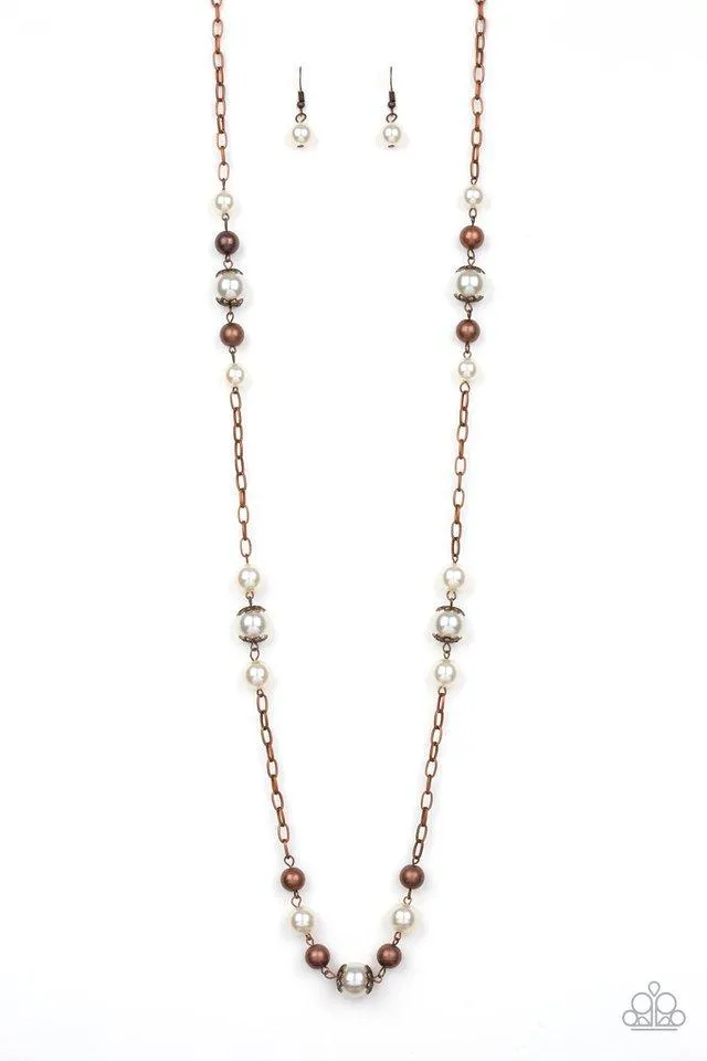 Paparazzi Necklace ~ Wall Street Waltz - Copper