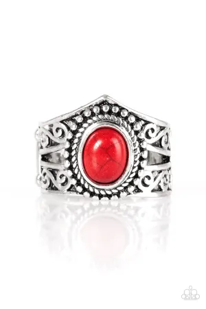 Paparazzi Ring ~ Chief of Chic - Red