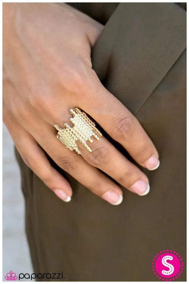 Paparazzi Ring ~ Shockwave - Gold